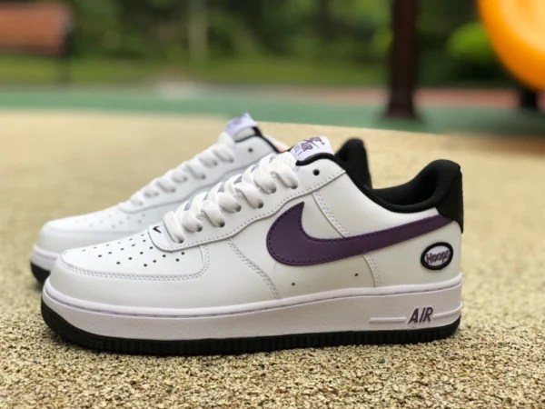 af1 blanc violet bas Nike Air Force 1 Low Hoops AF1 chaussures antidérapantes décontractées DH7440-100