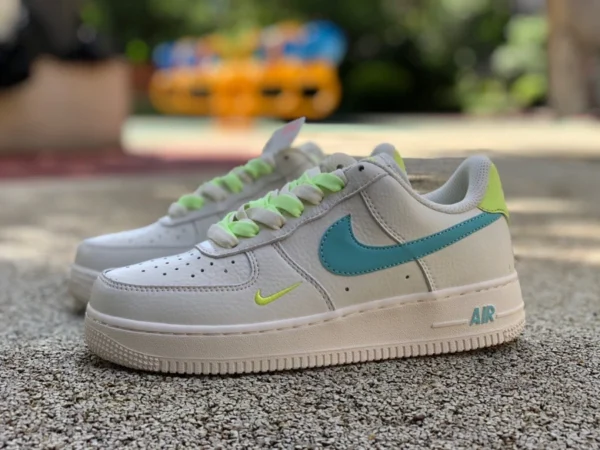 af1 blanc lac vert d'eau faible Nike Air Force 1 Low Hoops AF1 chaussures antidérapantes décontractées DH7560-516