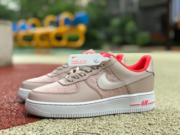 af1 rose clair faible Nike Air Force 1 Air Force One basse décontractée dq7782-200