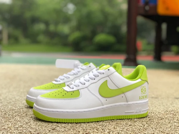 af1 blanc herbe vert bas Nike Air Force 1 Low 07 AF1 baskets décontractées af1234-002