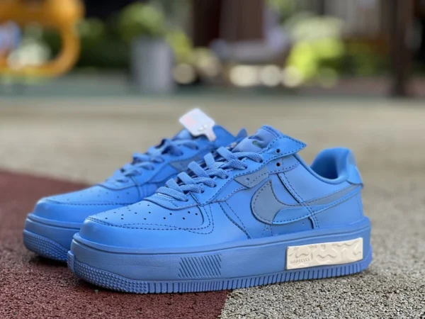 af1 bleu déconstruit Nike Air Force 1 Fontanka AF1 baskets air force déconstruites DH1290-400