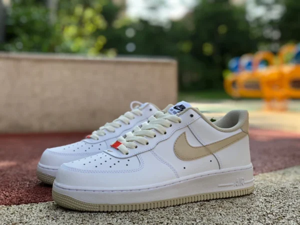 AF1 blanc marron bas Nike AirForce1 AF1 blanc marron air force hommes baskets décontractées DZ2771-121