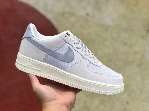 AF1 gris clair bas Nike Air Force 1 Low AF1 baskets décontractées classiques gris clair DO9801-100