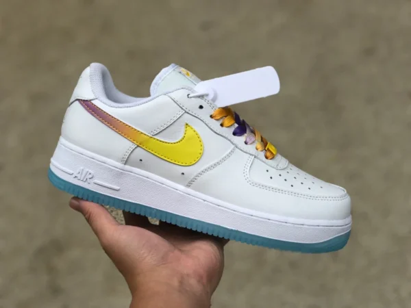 AF1 blanc citrine bas bas Nike Air Force 1 Low '07 baskets basses Air Force One cd6699-110