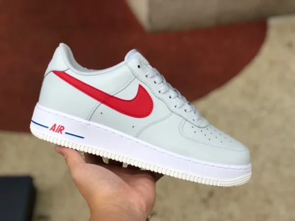 AF1 blanc et rouge USA basses Nike Air Force 1 Low "USA Hoops" baskets basses décontractées blanches et rouges DX2660-001