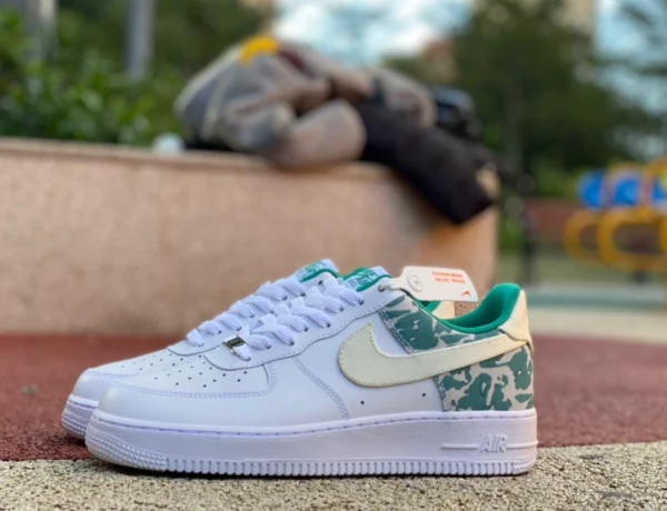 af1 lait de coco étranger king star green low Nike Air Force 1 '07 LV8 lait de coco Neptune green Air Force One baskets DX3365 100