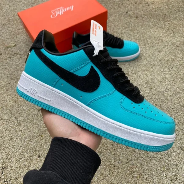 Air Force Lan Tiffany T IFFANY & CO./Tiffany x Nike Air Force1 LOW "11837" Tiffany joint baskets rétro tendance pour hommes et femmes, noir Tiff