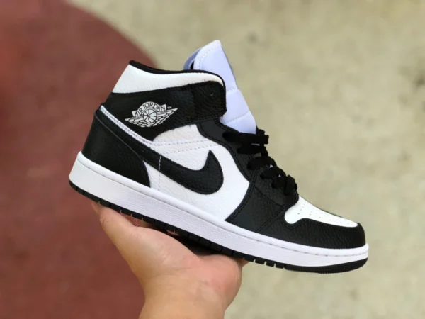 aj1mid noir et blanc yin et yang Air Jordan 1 AJ1 noir et blanc yin et yang panda hommes et femmes chaussures décontractées haut de gamme DR0501-101