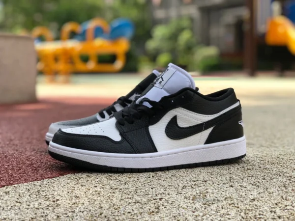 aj1 noir et blanc yin et yang faible Air Jordan 1 Low Homage Couleur Noir Blanc Style DR0502-101