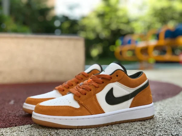 aj1 blanc orange gris bas Air Jordan 1 Low AJ1 blanc orange gris chaussures de basket rétro DJ0342-102