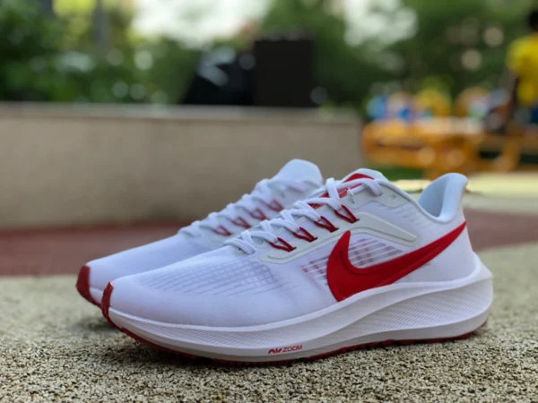 nike pegasus 39 génération blanc et rouge nike chaussures de course d'été nike chaussures pour hommes pegasus 39 chaussures de sport chaussures de course en maille DH4072-103