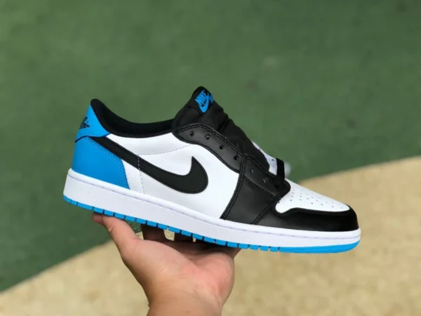 aj1 noir et blanc bleu bas pur original Air Jordan 1 Low OG "UNC" aj1 bas noir et blanc bleu cz0790-104