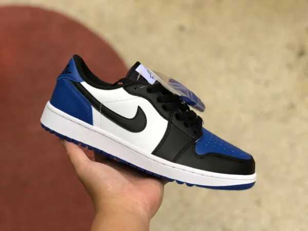 aj1 noir et bleu bout bas