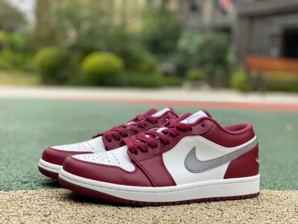 aj1 blanc rouge vin rouge bas pur original top marchandises Nike Air Force1 Nike AF1 Air Force One Cherry Valentine's Day baskets blanches et roses FD4616-161