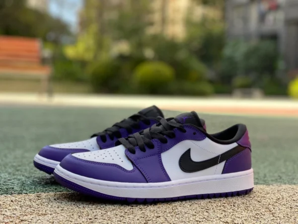 aj1 blanc et violet Golf lo pur original Air Jordan 1 Low Golf AJ1 blanc et violet golf low DD9315-105