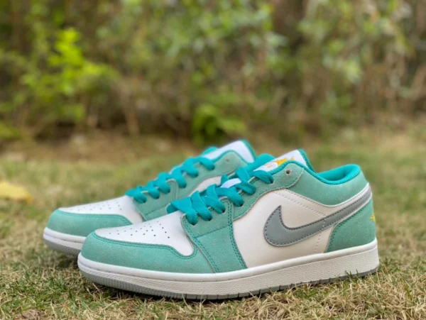 aj1 Tiffany low pur original Air Jordan 1 Low AJ1 émeraude jade bleu blanc vert DN3705-301