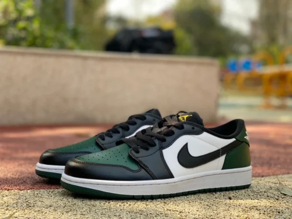 aj1 noir et vert Golf Air Jordan 1 LowGolf Aj1 vert chaussures de golf basses DD9315-107