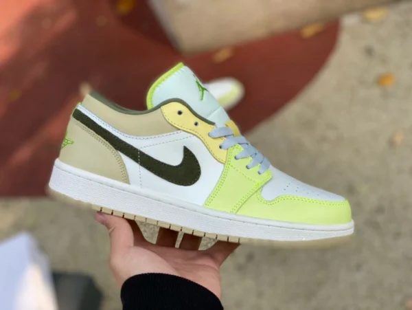 aj1 blanc vert Année du Lapin bas Air Jordan 1 Low AJ1 vert blanc Année chinoise CNY bas chaussures de basket-ball pour femmes FD9906-131