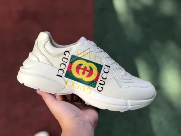 Gucci Rhyton imprimé GUCCI Gucci Rhyton série chaussures papa baskets double G