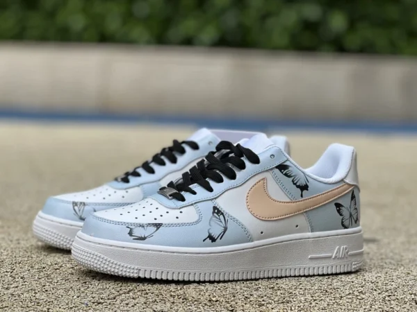 af1 blanc bleu clair bas Nike/Nike AIR FORCE 1 '07 LV8 2 planche décontractée coupe basse pour hommes dh2920-112