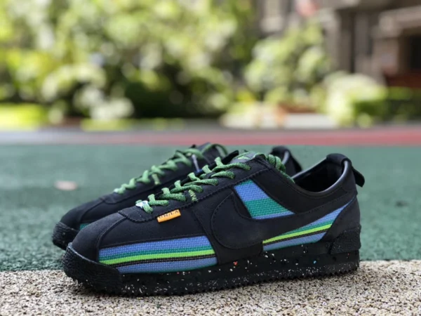 Forrest Gump joint un noir bleu vert Union x Nike Cortez DR1413-001