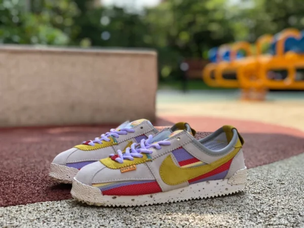 Forrest un beige violet jaune Union x Nike Cortez retro casual Forrest DR1413-100