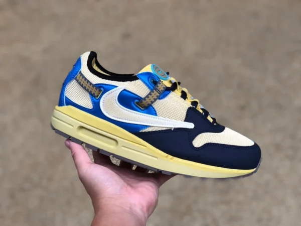 Max1 ts barb noir jaune bleu Nike Air Max 1 Travis Scott TS barb chaussures de course pour hommes et femmes do9392-600