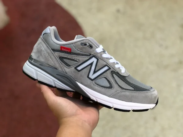 NB990 cool gris New Balance 990 V4 40e anniversaire limité étiquette rouge gris chaussures de course rétro M990VS4