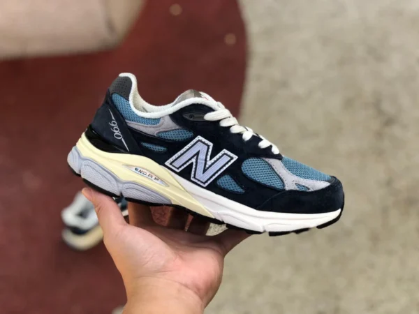 NB m990 Bleu Marine NEW BALANCE M990 Chaussures de course décontractées rétro bleu marine pour hommes et femmes M990TE3