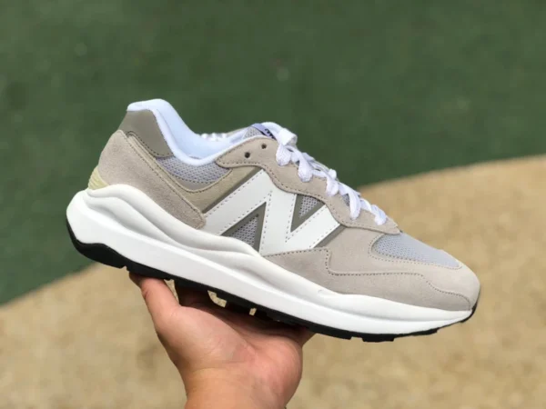 NB5740 gris et blanc pur original New Balance série 5740 gris mat et blanc rétro chaussures de course décontractées et confortables M5740CA