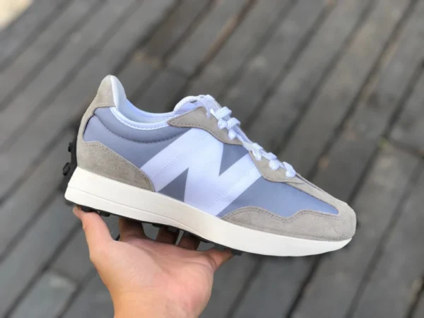 NB327 Yuanzu gris président pur original New Balance NB327 série Yuanzu gris et blanc rétro chaussures de ville MS327LAB