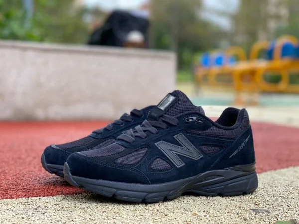 nb990v Black Soul New Balance Chaussures décontractées rétro présidentielle américaine M990BB4 Black Warrior V4 Triple Black