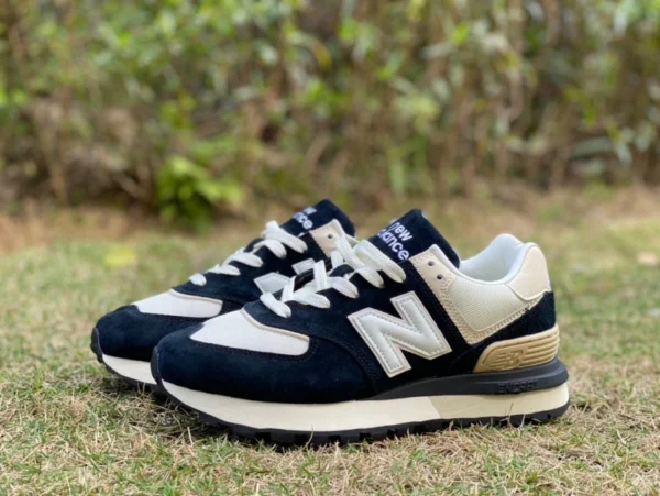 nb574 blanc bleu marron New Balance574 velours maille respirant chaussures de sport décontractées marron clair U574grn