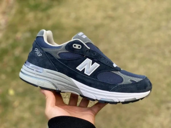 NB993 Bleu Marine Président Pur Original New Balance NB993 American Navy Navy Dad Chaussures Président Rétro Chaussures de Jogging mr993nv