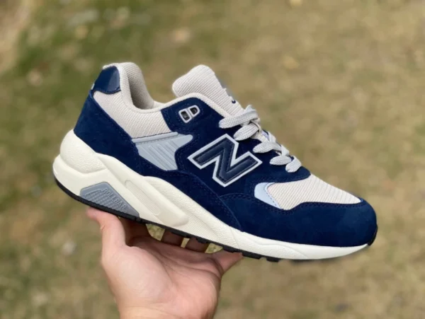 NB580 bleu marine New balance chaussures pour hommes nouveau New Balance NB580 rétro sport et chaussures pour femmes décontractées MT580og2