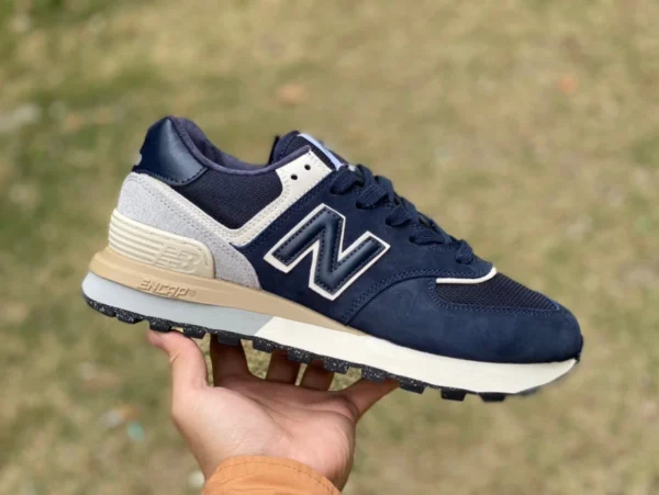 nb574 bleu marine New Balance574 baskets décontractées respirantes en maille velours marron clair U574lgbn