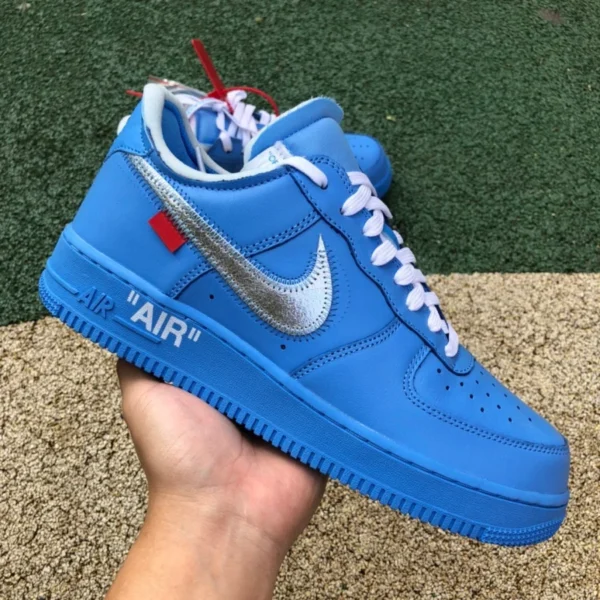 AF1 ow joint musée d'art pur original Nike Air Force 1 AF1 OW joint North Carolina Blue Art Museum CI1173-400