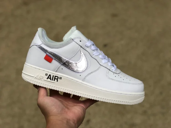 AF1 ow joint pur blanc Nike Air Force 1 x OW joint AF1 pur blanc tout blanc AO4297-100