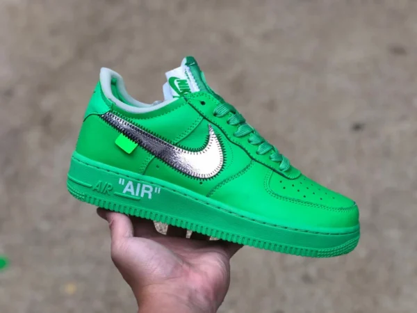 AF1 ow joint vert Nike Air Force 1 AF1 Green Art Museum Air Force OW baskets communes Hulk DX1419-300