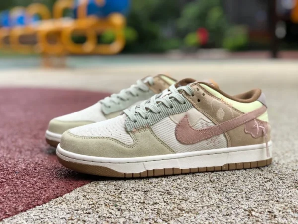 Dunk beige vert rose Nike Dunk beige vert rose baskets de sport et décontractées en velours côtelé DQ5076-121