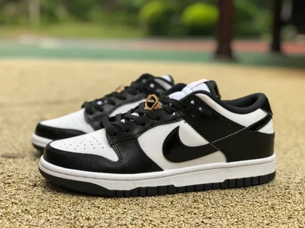 dunk cuir verni noir et blanc bas chaussures de skate Nike Dunk Low "World Champ" sb DR9511-100