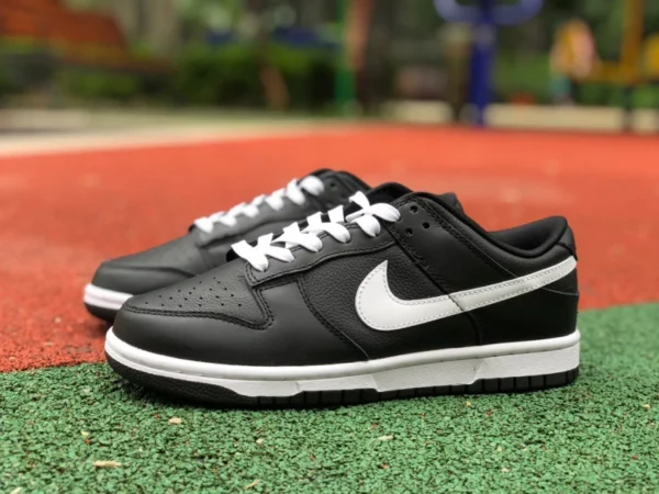 Dunk tout noir et blanc bas Baskets décontractées antidérapantes basses Nike Dunk Low Retro pour hommes DJ6188-002