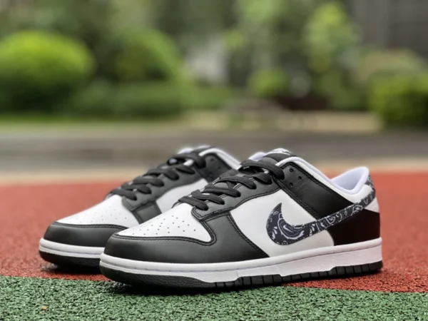 Dunk noir et blanc fleur de cajou version la plus rentable Nike Dunk Low noir et blanc panda fleur de cajou baskets basses décontractées DH4401-100