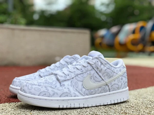 Dunk blanc fleur de cajou basse Nike Dunk Low ESS fleur de cajou décontracté antidérapant rétro baskets DJ9955-100