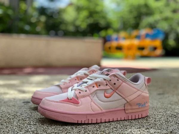 Dunk Rose Nike Nouveau Dunk Low Disrupt 2 Chaussures de sport pour femmes DH4402 DH4402-100