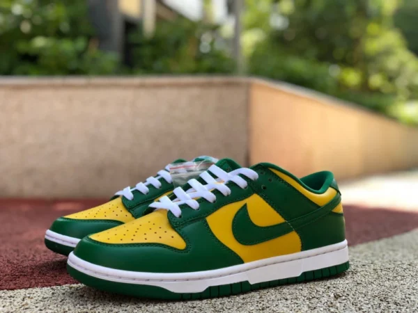 Dunk Brazil low Nike Dunk Low SP «Brazil» chaussures de skateboard basses décontractées jaunes et vertes brésiliennes CU1727-700