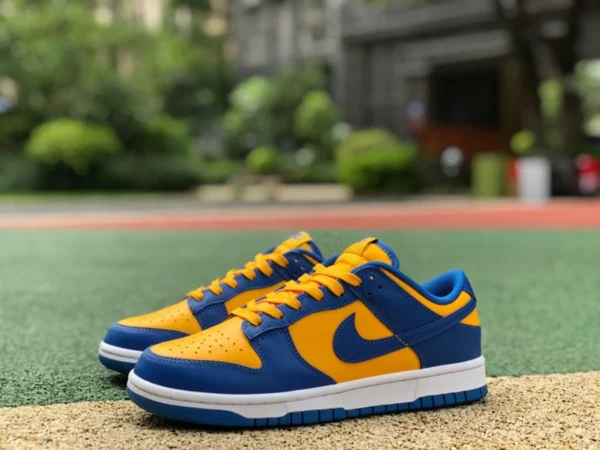 Dunk bleu et jaune bas pur original Nike Dunk Low Retro "UCLA" baskets décontractées rétro bleu et jaune dd1391-402