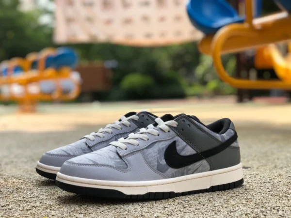 Dunk noir et gris blanc bas Nike Dunk Low Copy Paste noir et gris blanc chaussures de skateboard basses pour hommes DQ5015-063