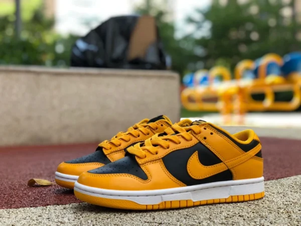 Dunk noir et jaune Wudang Nike Dunk Low baskets basses décontractées rétro Wudang noires et jaunes DD1391-004