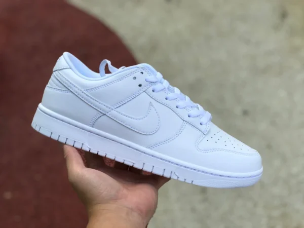 Dunk blanc pur bas version de haute qualité Nike Dunk Low Triple blanc baskets décontractées blanc pur DD1503-109